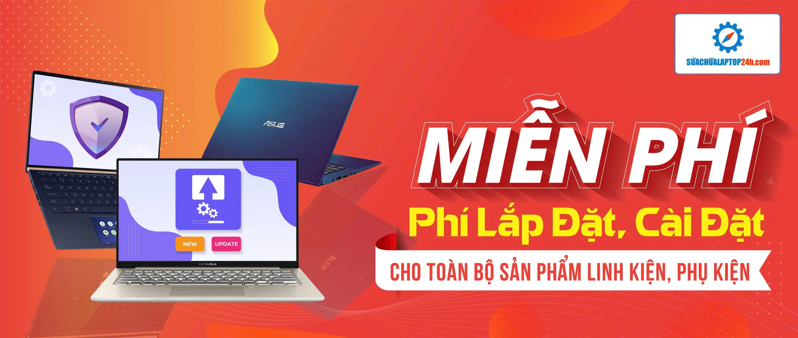 Miên phí chi phí lắp đặt - Cài đặt cho toàn bộ linh phụ kiện   